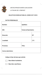 Becas de ayuda al estudio de La Archicofradía de María Auxiliadora 