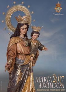 Cartel de las Fiestas de María Auxiliadora.  