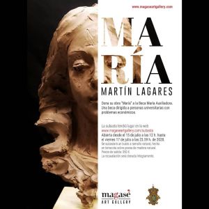 Martín Lagares subasta su obra "María" para la obra social de La Archicofradía de María Auxiliadora 